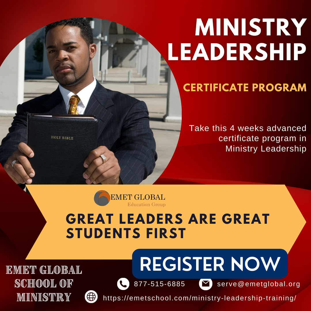 Ministry Leadership Training Emet Global School of Ministry